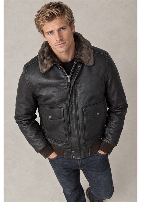 Schott NYC Giubbotto Pilota A-2 Vintage in Pelle di Vitello Marrone Uomo SCHOTT N.Y.C | Giubbotti | LC5331XBROWN